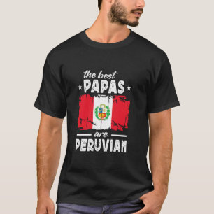 Camiseta Os Melhores Papás são Bandeira do Dia dos Pais Per