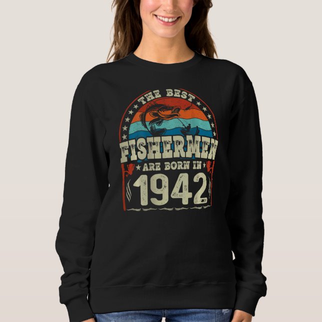 Camiseta Os Melhores Pescadores São Nasceres Em 1942 (Frente)