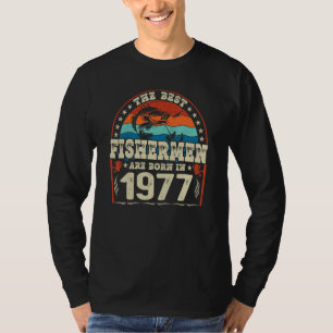 Camiseta Os Melhores Pescadores São Nasceres Em 1977