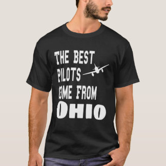 Camiseta Os melhores pilotos vêm da aviação de Ohio voando