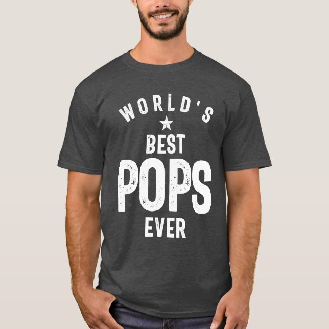 Camiseta Os melhores Pop do mundo | Padre Avô Presente (Frente)