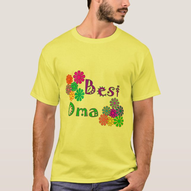 Camiseta Os melhores presentes do dia das mães de Oma (Frente)