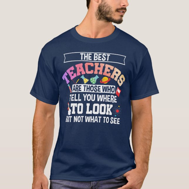 Camiseta Os melhores professores são aqueles que citam o me (Frente)