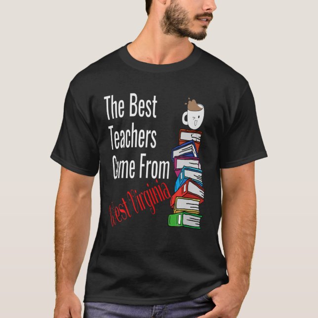 Camiseta Os Melhores Professores Vêm Do Café Da Virgínia Oc (Frente)