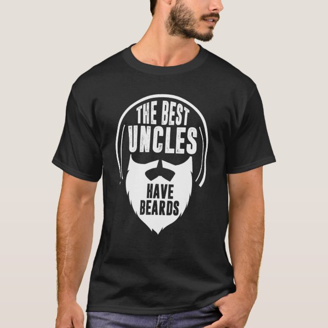 Camiseta Os melhores tios têm barba (Frente)