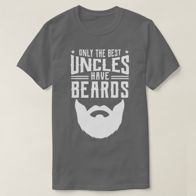 Camiseta Os melhores tios têm barba design Tio design (Frente do Design)