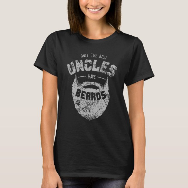 Camiseta Os melhores tios têm barba masculina D (Frente)