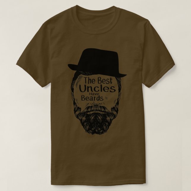 Camiseta Os melhores tios têm barbas... o dom engraçado do  (Frente do Design)