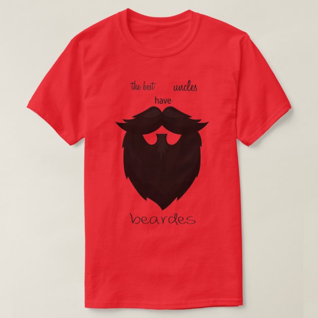Camiseta Os melhores tios têm barbas TShirt Classic (Frente do Design)