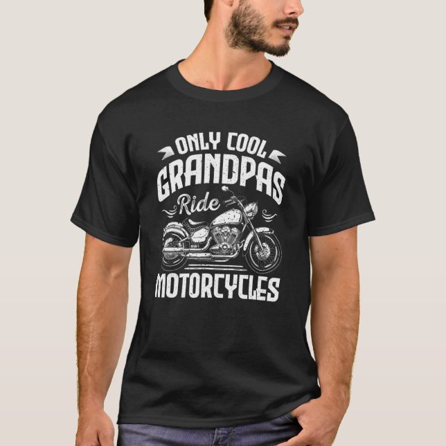 Camiseta Os Meninos Apenas Vovô Legal Circulam Motocicletas (Frente)