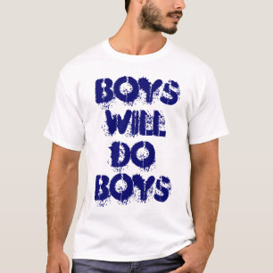 Camiseta Os Meninos Farão Design de texto De Arranjo Para M