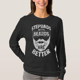 Camiseta Os Mens Pendentes Com Barbas São Melhor Fundos De