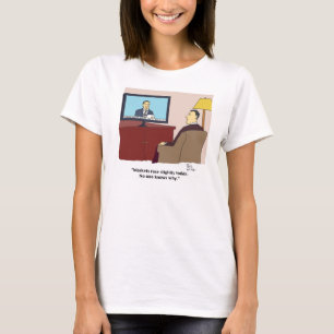 Camiseta Os mercados aumentaram leve hoje.  Ninguém sabe