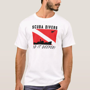 Camiseta Os mergulhadores de MERGULHADOR fazem-no mais