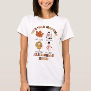 Camiseta Os Meses Ber Finalmente Aqui Ghost Peru Dia de Açã