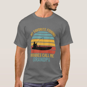 Camiseta Os Meus Amigos De Pesca Favoritos Chamam-Me Avô G