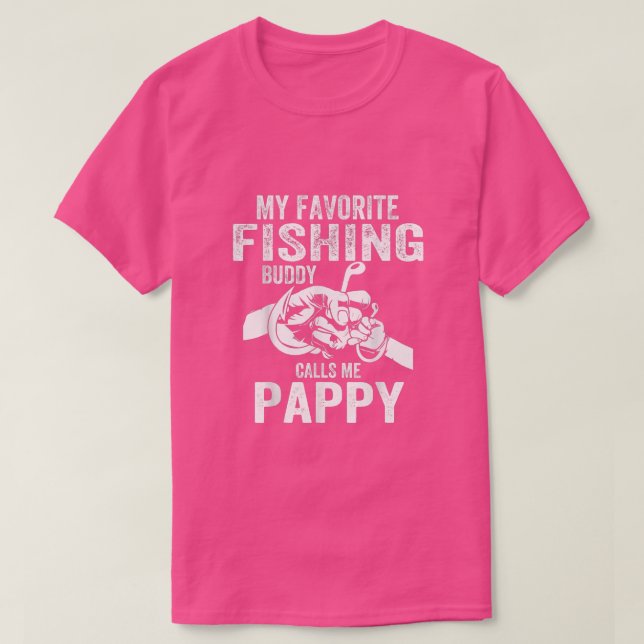 Camiseta Os Meus Amigos De Pesca Favoritos Chamam-Me Pappy  (Frente do Design)