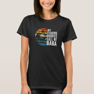 Camiseta Os Meus Amigos de Pesca Me Chamam de Baba Pescador