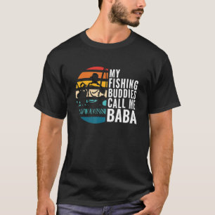 Camiseta Os Meus Amigos de Pesca Me Chamam de Baba Pescador