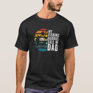 Camiseta Os Meus Amigos De Pesca Me Chamam De Pai Pescador 