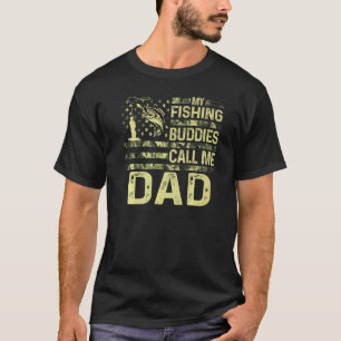 Camiseta Os Meus Amigos de Pesca Me Chamam de Papai Usa Pat