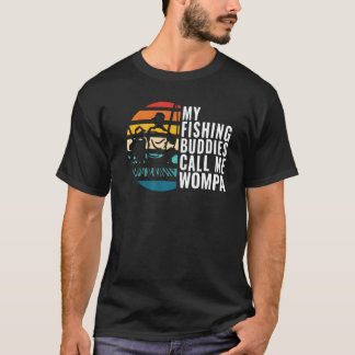 Camiseta Os Meus Amigos de Pesca Me Chamam de Pescador Womp