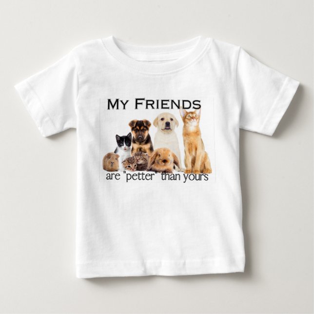 Camiseta Os meus amigos são mais pequenos do que os seus (Frente)