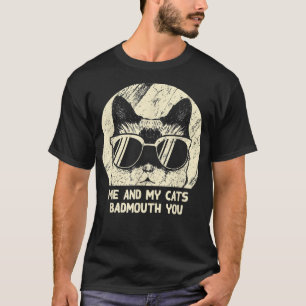 Camiseta Os Meus Gatos Bastam-Te Gato Engraçado Mãe Humor G