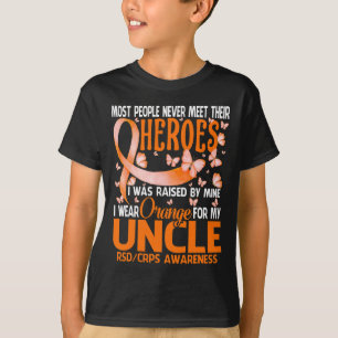 Camiseta Os Meus Heroínas Visto Laranja Para O Meu Rsd Unlc