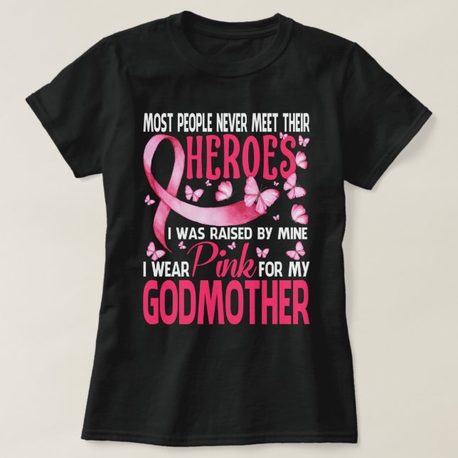 Camiseta Os Meus Heroínas Visto Rosa Para A Minha MÃE MÃE A (Frente do Design)