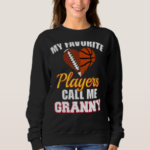 Camiseta Os Meus Jogadores Favoritos Chamam-Me Granny Footb