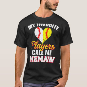 Camiseta Os Meus Jogadores Favoritos Chamam-Me Maxila Baseb