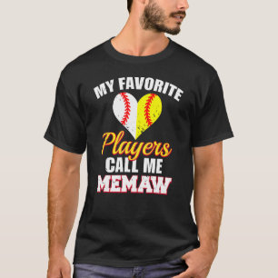 Camiseta Os Meus Jogadores Favoritos Chamam-Me Maxila Baseb