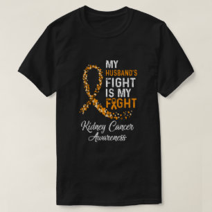 Camiseta Os Meus Maridos Combatem É O Meu Câncer de rim D
