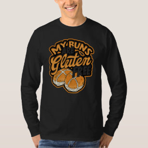 Camiseta Os meus pães não têm glúten Gluten Brown Bread Loa