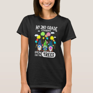 Camiseta Os Meus segundos Falam Por Teores De Gnomo De Árvo