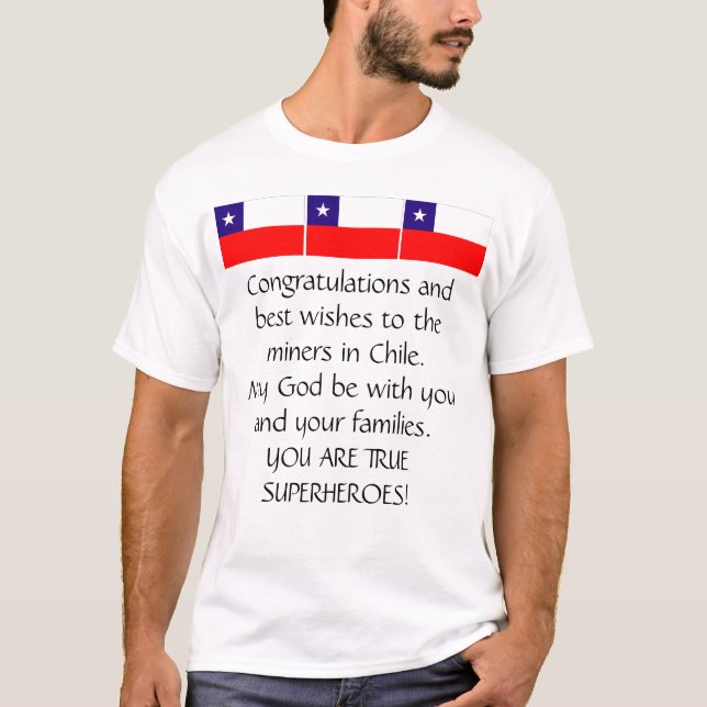 CAMISETA OS MINEIROS CHILENOS SÃO SALVADOS (Frente)