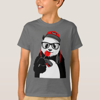 Camiseta Os miúdos refrigeram o T da panda