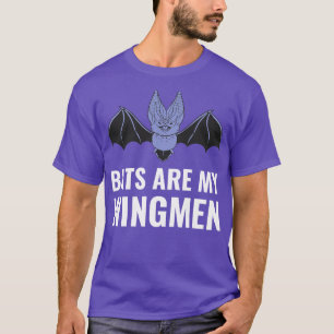 Camiseta Os morcegos são os meus "Wingmen" Engraçados Bat L