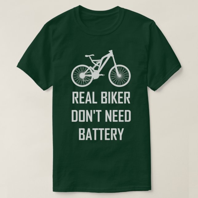 Camiseta Os motociclistas não precisam de bicicleta, bicicl (Frente do Design)