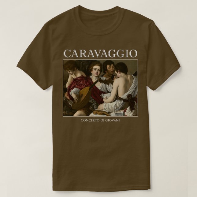 Camiseta Os músicos Caravaggio (Frente do Design)