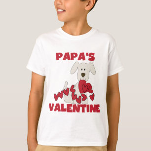 Camiseta Os namorados da papá do cão de filhote de cachor