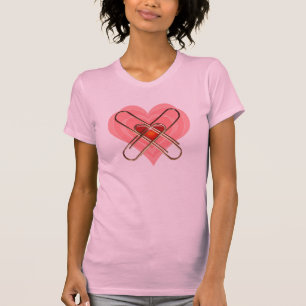 Camiseta Os namorados Twofer das mulheres