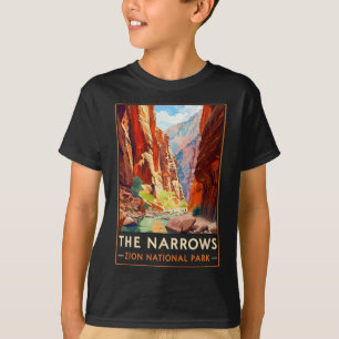 Camiseta Os Narrows Zion Parque Nacional Caminhada Natureza