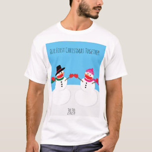 Camiseta Os Neves do Nosso Primeiro Natal 2020 Face Máscar