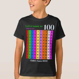 Camiseta Os números são Legal, 1 a 100 Gráfico Colorido e N