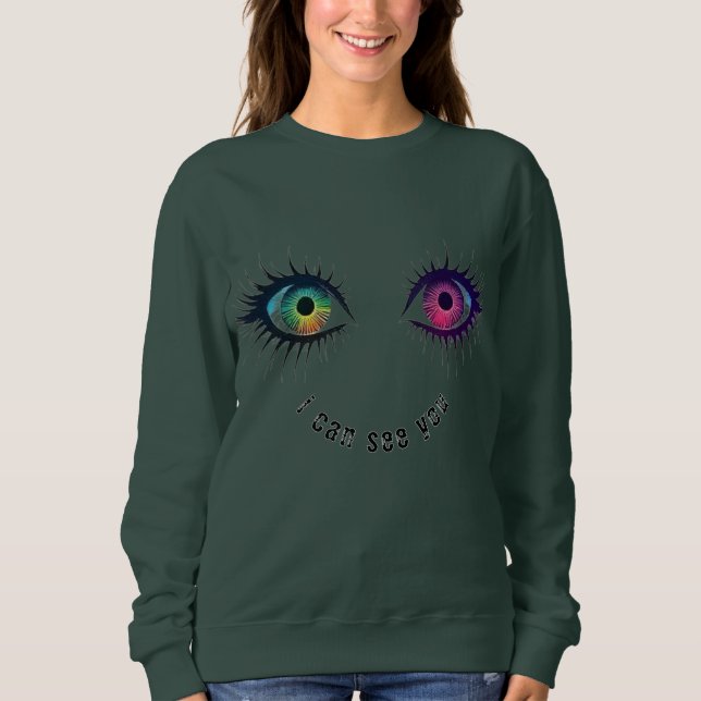 Camiseta Os olhos que eu posso te ver design (Frente)