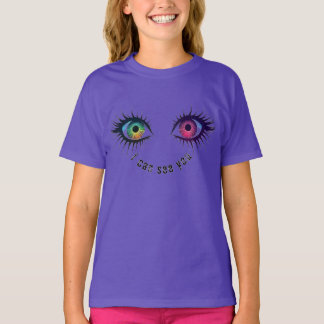 Camiseta Os olhos que eu posso te ver design
