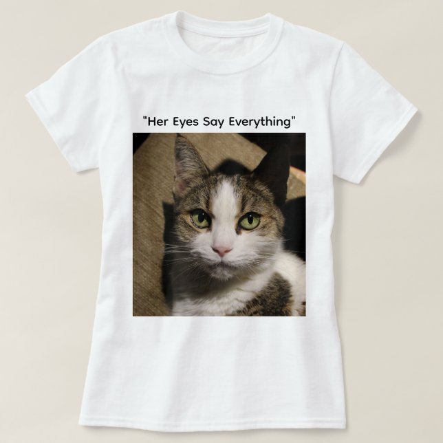 Camiseta "Os Olhos Que Falam" (Frente do Design)