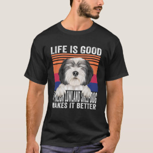 Camiseta Os Ovinos De Lowland Poloneses Torna Sua Vida Boa